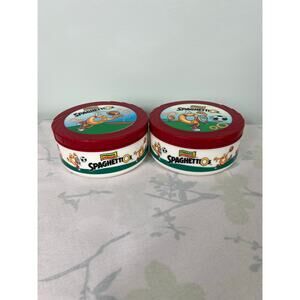 Vintage Insulated SpaghettiOs Football & Soccer Travel Bowl Food Container Set